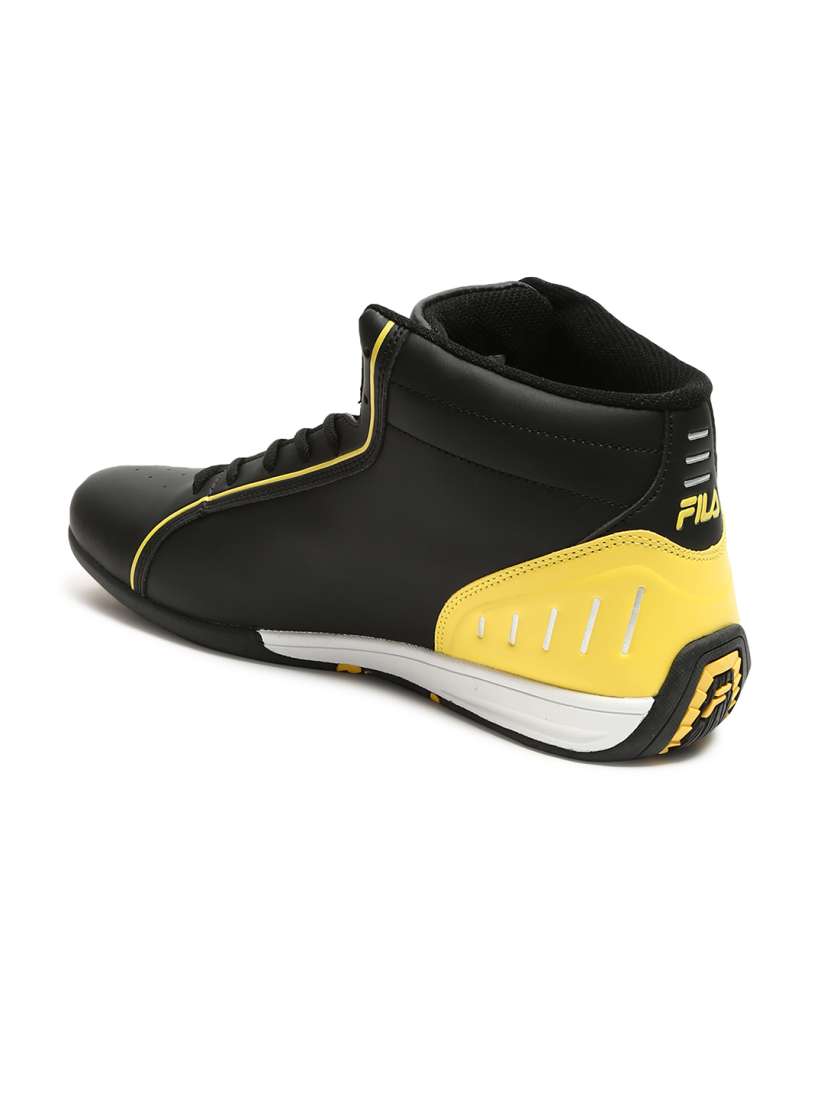 Buy FILA Men Black Yellow ISONZO PLUS Colourblocked Mid Top Sneakers Casual Shoes for Men 9247391 Myntra