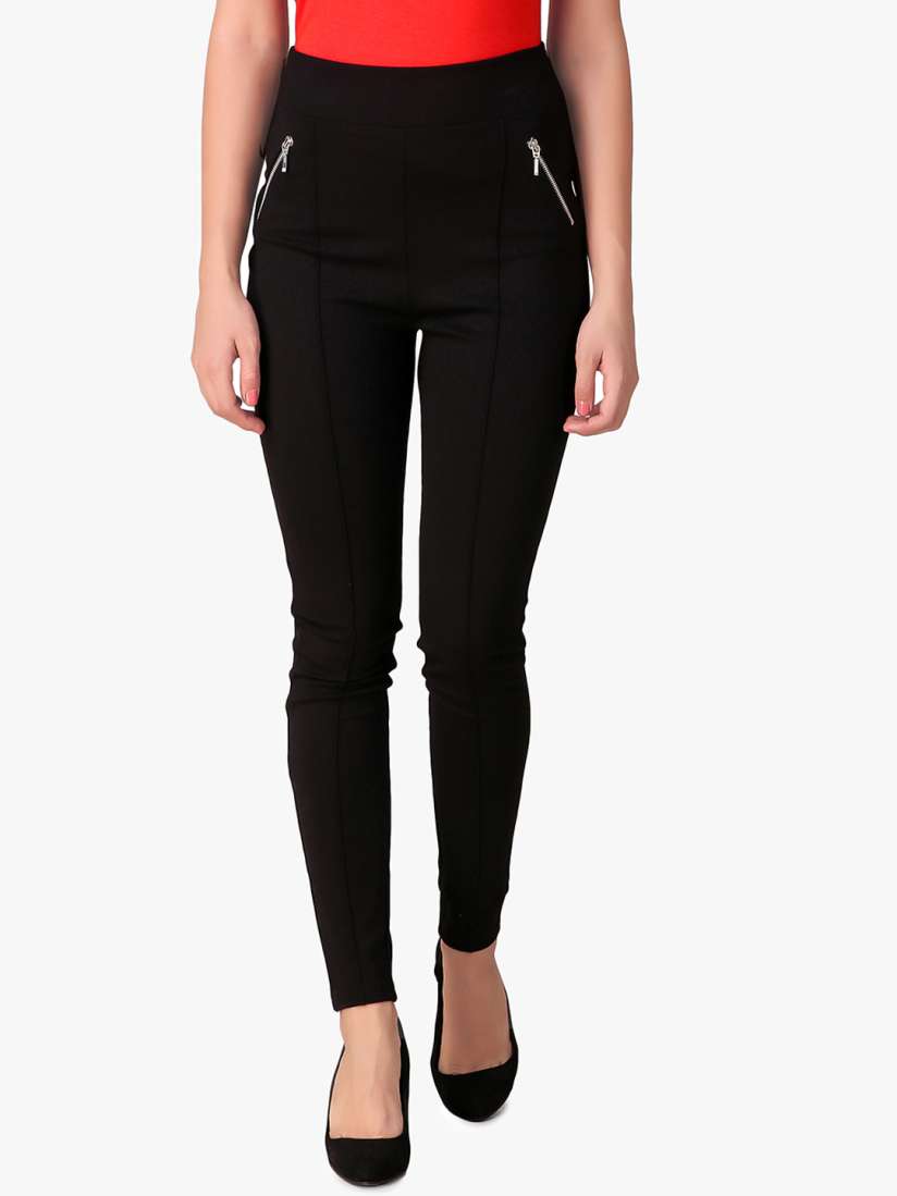 Myntra black jeggings online