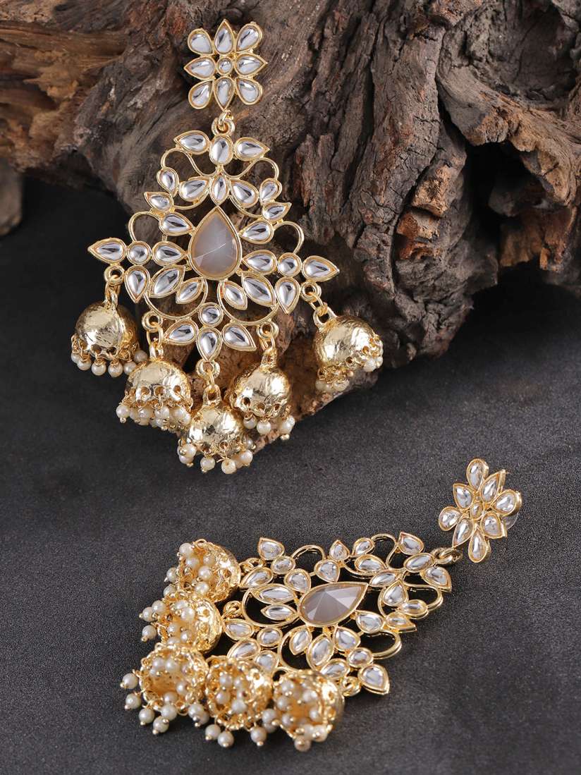 Buy Zobby Gold Plated Handcrafted Classic Drop Earrings Earrings for Women 9264473 Myntra