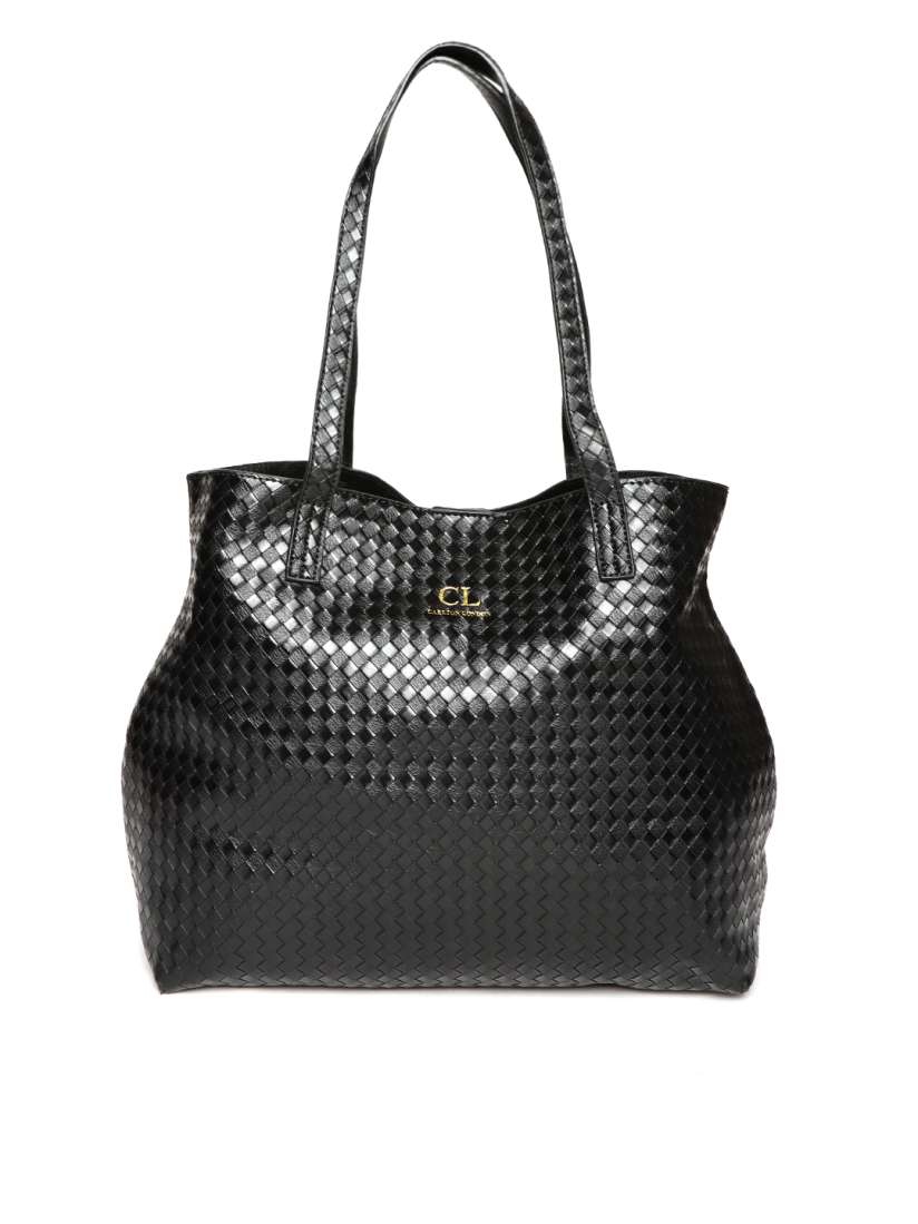 Buy Carlton London Black Textured Shoulder Bag Handbags for Women 9265077 Myntra