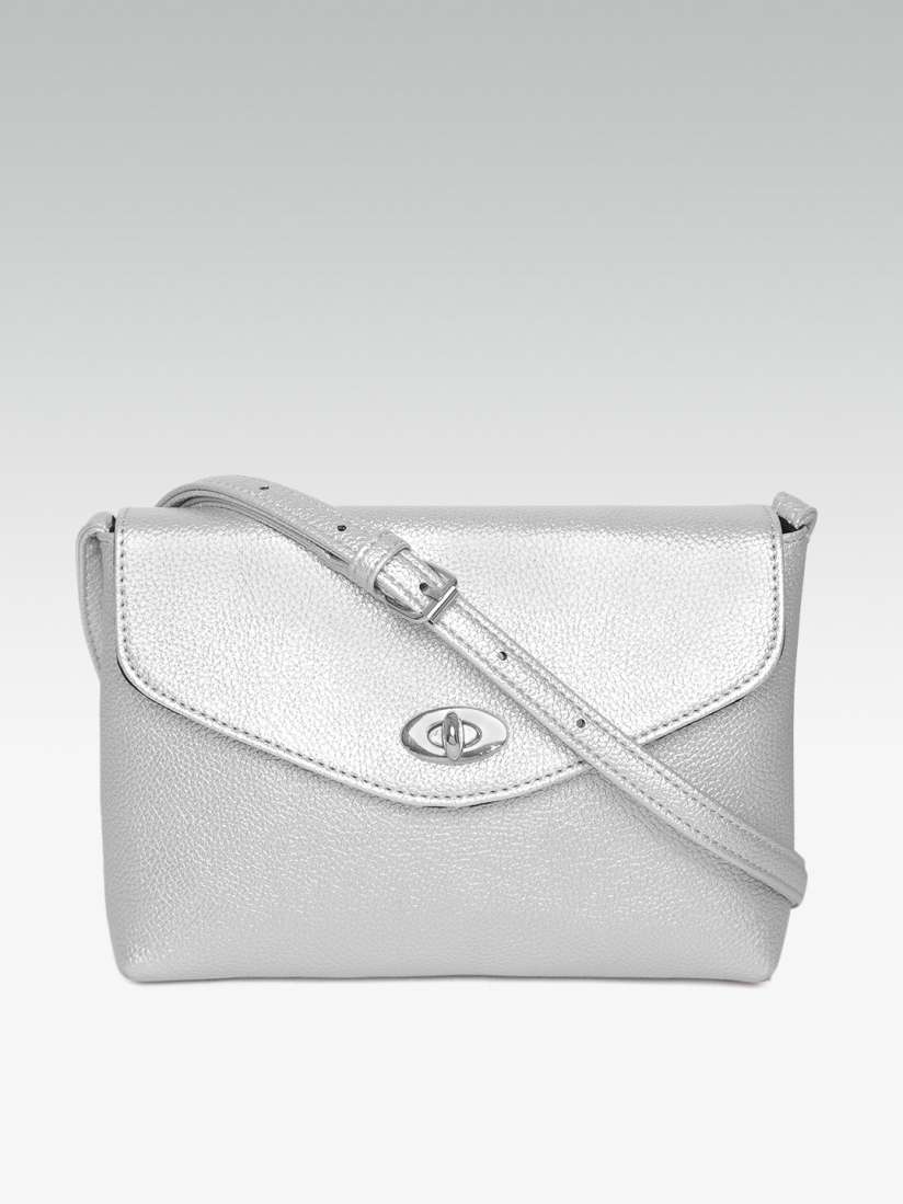 Buy DOROTHY PERKINS Silver Toned Solid Sling Bag Handbags for Women 9266589 Myntra