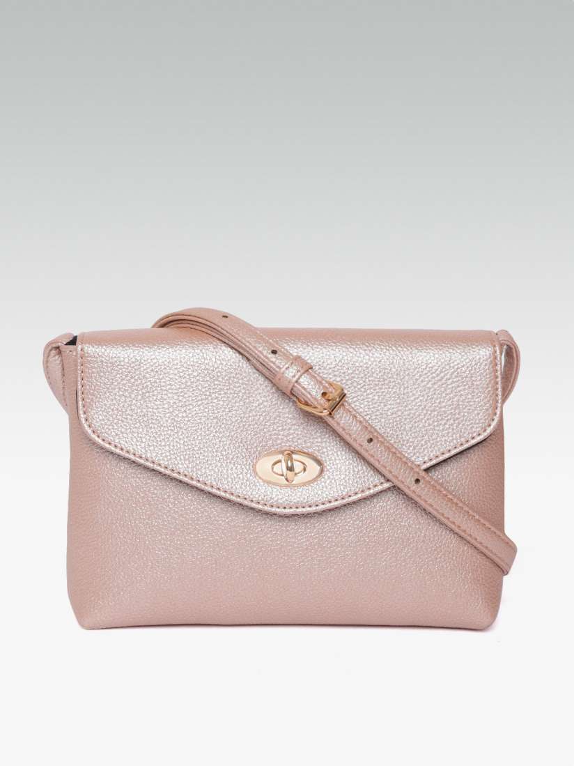 Buy DOROTHY PERKINS Rose Gold Toned Solid Sling Bag Handbags for Women 9266783 Myntra