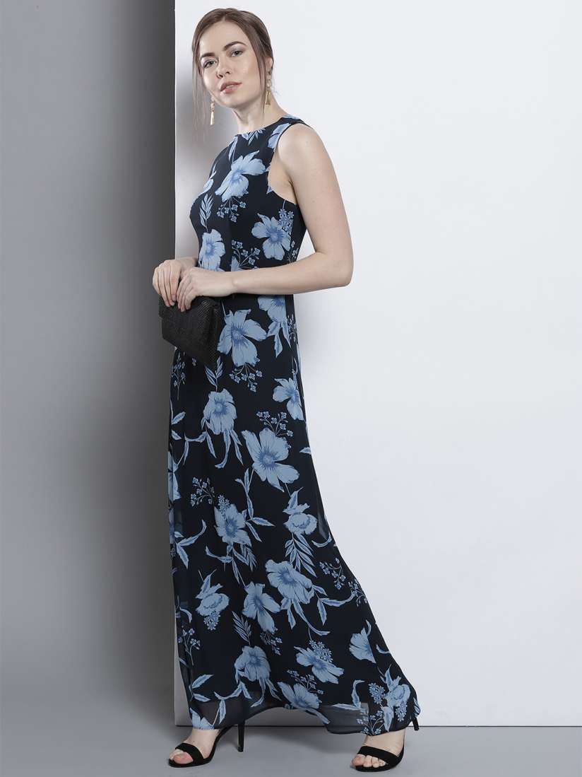 Dorothy perkins navy maxi dress clearance