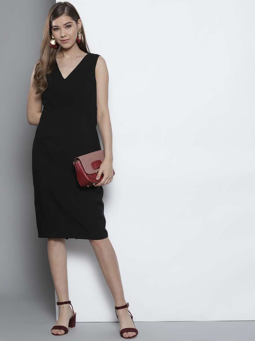 Buy DOROTHY PERKINS Women Black Solid Sheath Dress Dresses for Women 9267089 Myntra