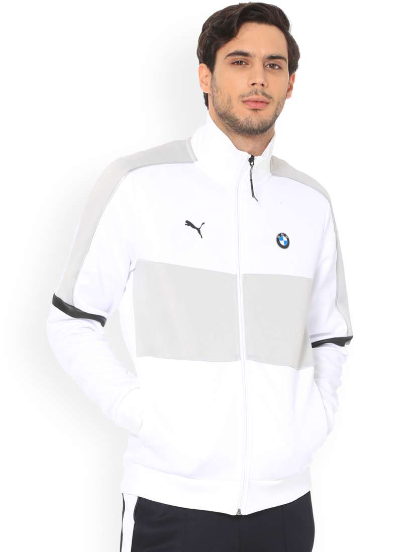 Buy PUMA Motorsport Men White BMW MMS T7 Motorsport Jacket Jackets for Men 9268377 Myntra