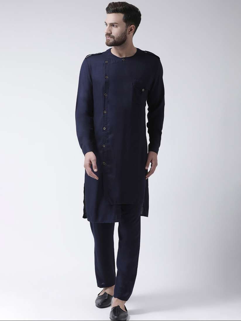 Navy blue pathani kurta 2025