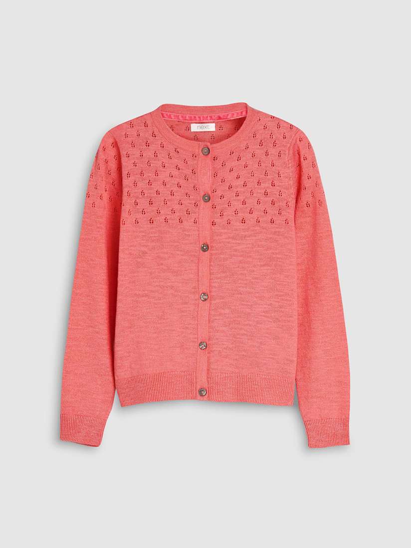 Buy next Girls Pink Solid Cardigan Sweater Sweaters for Girls 9294369 Myntra