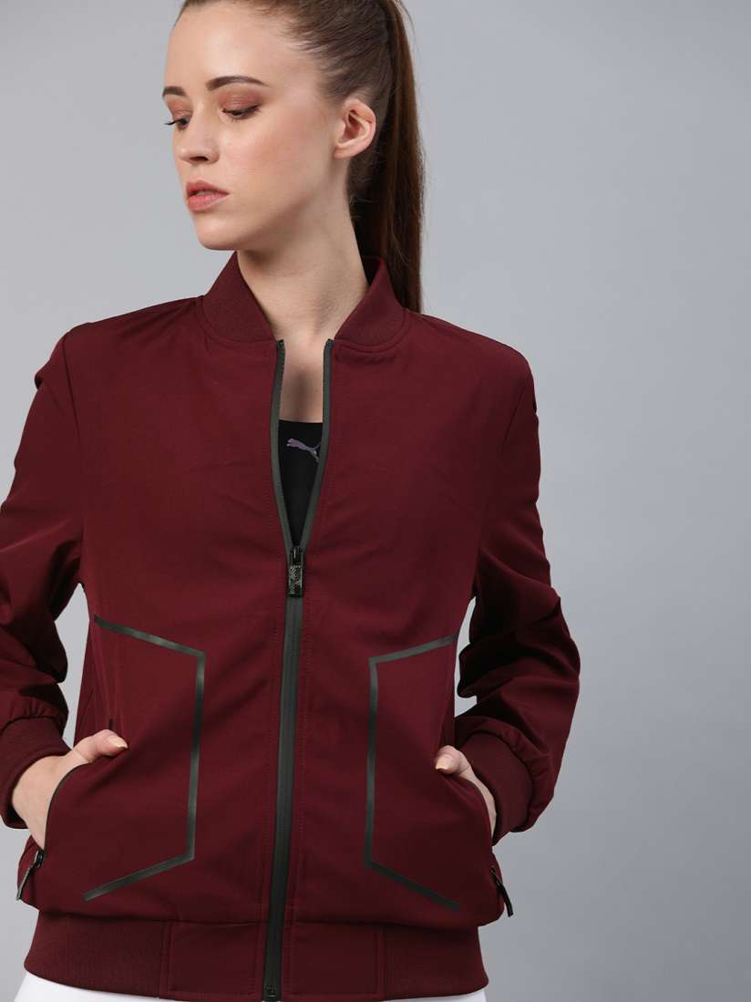 Hrx maroon jacket top