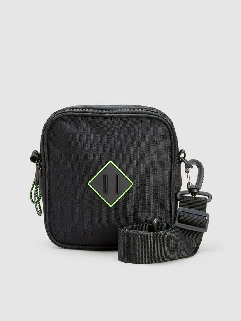 Buy NEXT Men Black Solid Messenger Bag Messenger Bag for Men 9300125 Myntra
