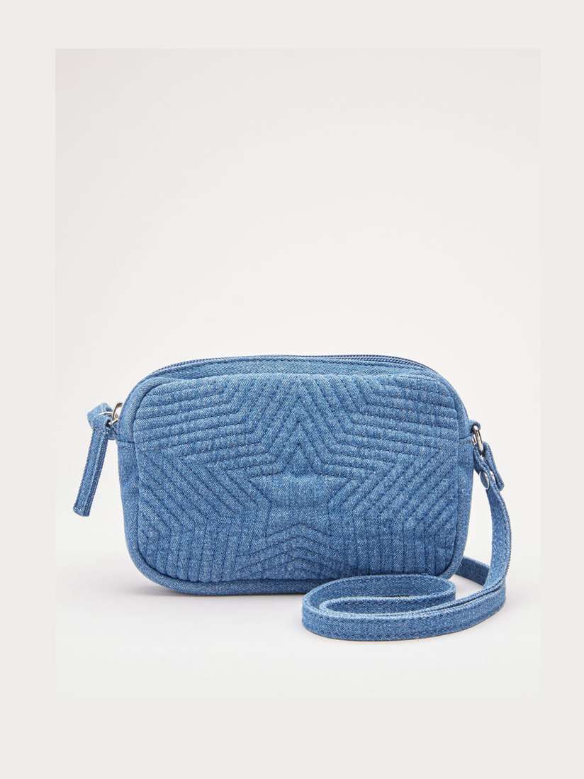 Buy next Blue Textured Sling Bag Handbags for Girls 9301111 Myntra