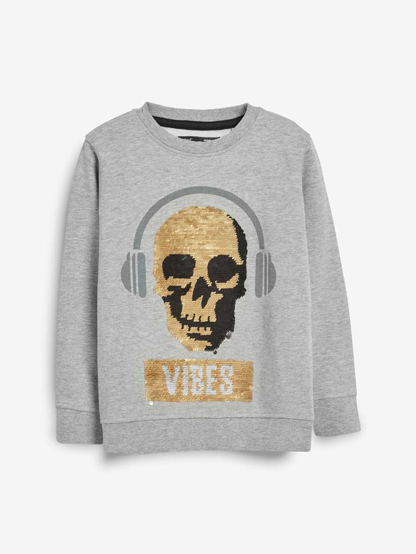 Buy next Boys Grey Printed Sweatshirt Sweatshirts for Boys 9303917 Myntra