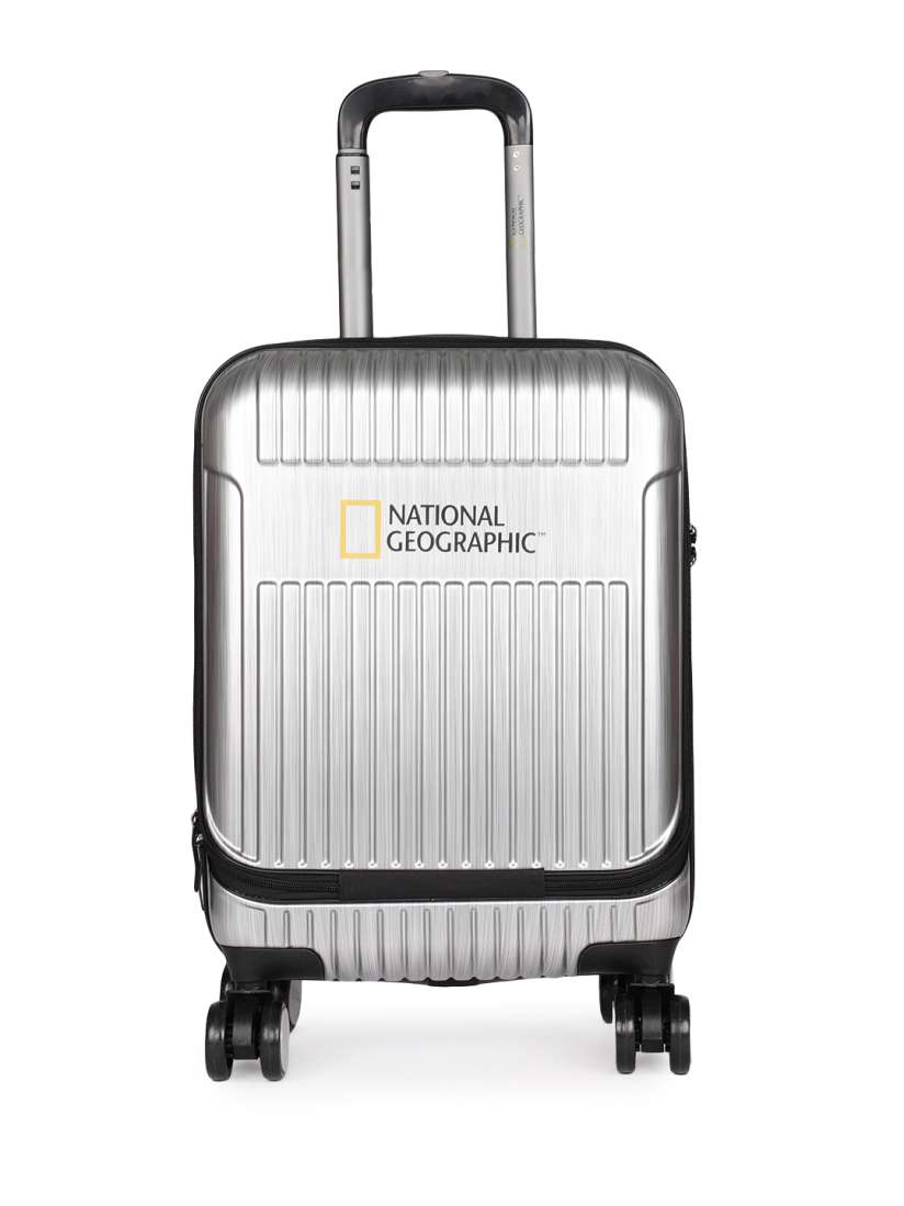 Buy National Geographic Silver Toned Transit Cabin Trolley Suitcase 55cm Trolley Bag for Unisex 9304803 Myntra