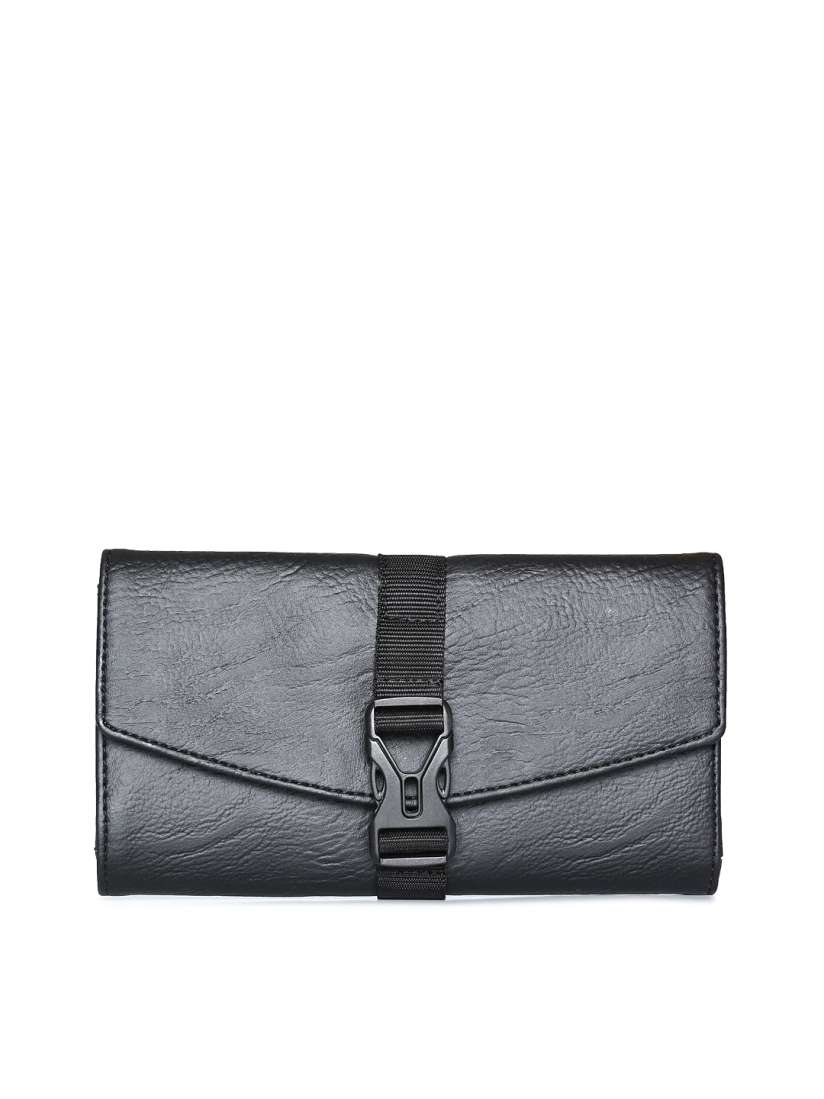 Buy Baggit Women Black Solid Three Fold Wallet Wallets for Women 9306349 Myntra