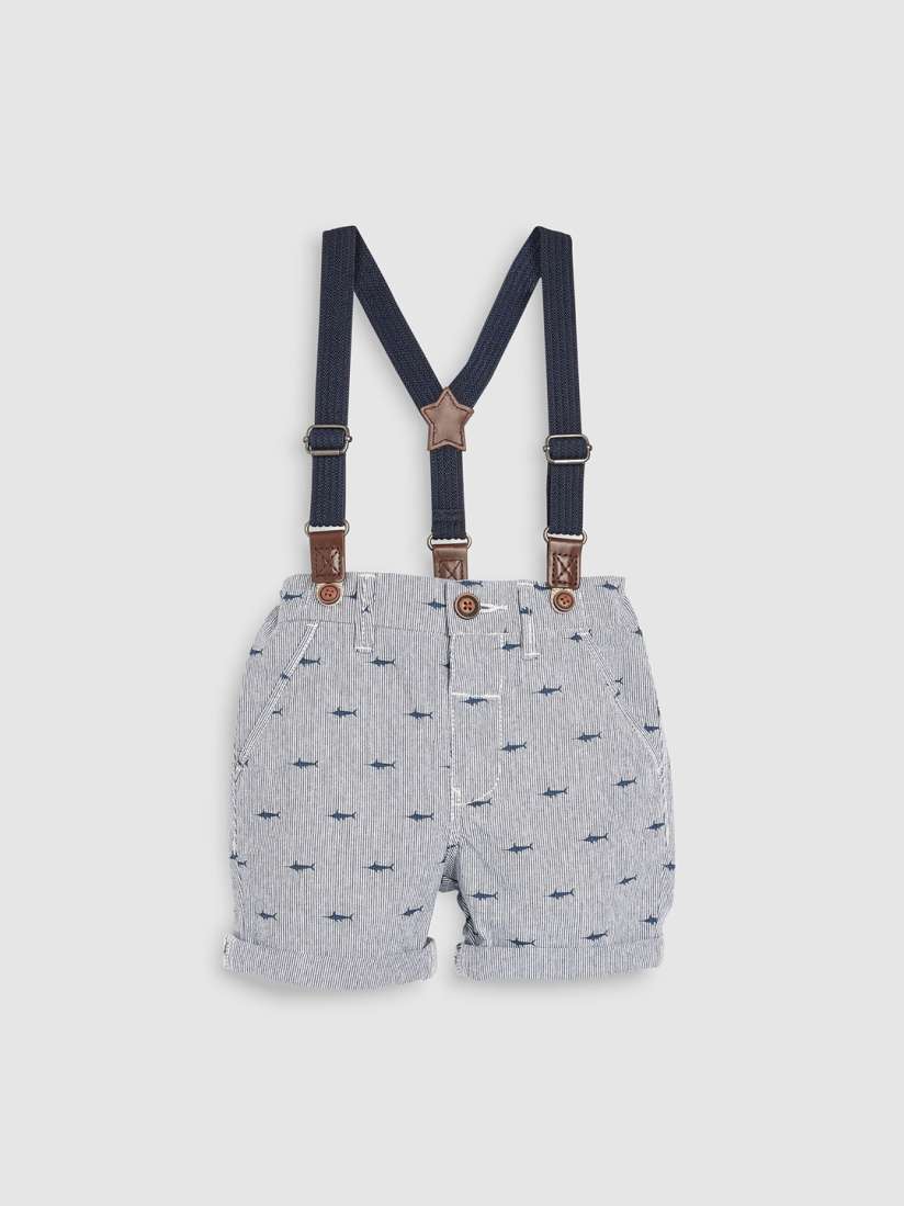 Buy next Boys Grey Printed Regular Fit Regular Shorts with Suspenders Shorts for Boys 9321143 Myntra