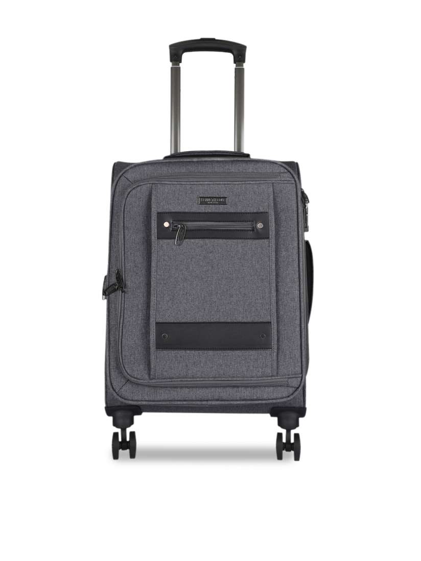 Buy Kenneth Cole Unisex Grey Solid Cabin Trolley Bag Trolley Bag for Unisex 9325933 Myntra