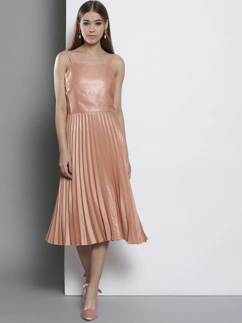 Dorothy perkins rose gold dress cheap