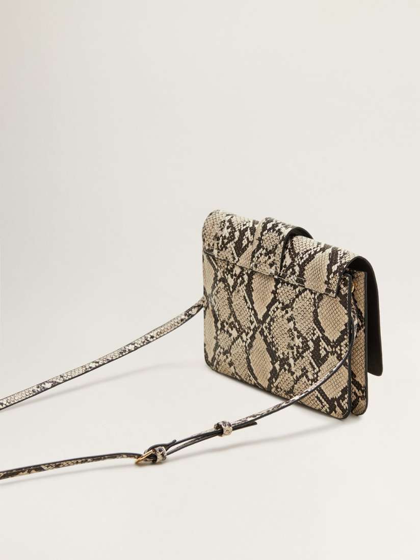Snake print bag mango shop
