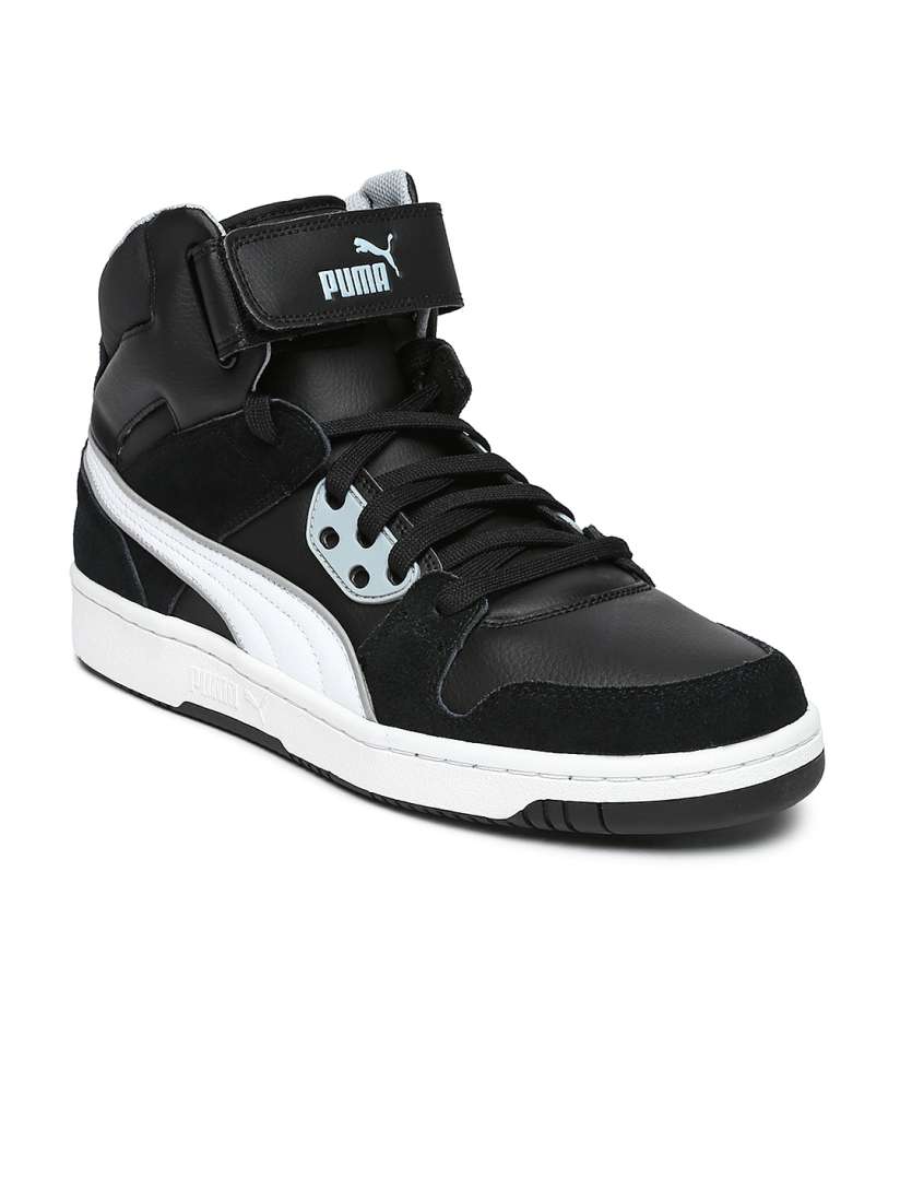 Buy PUMA Men Black Rebound Street SD Leather Sneakers Casual Shoes for Men 935386 Myntra