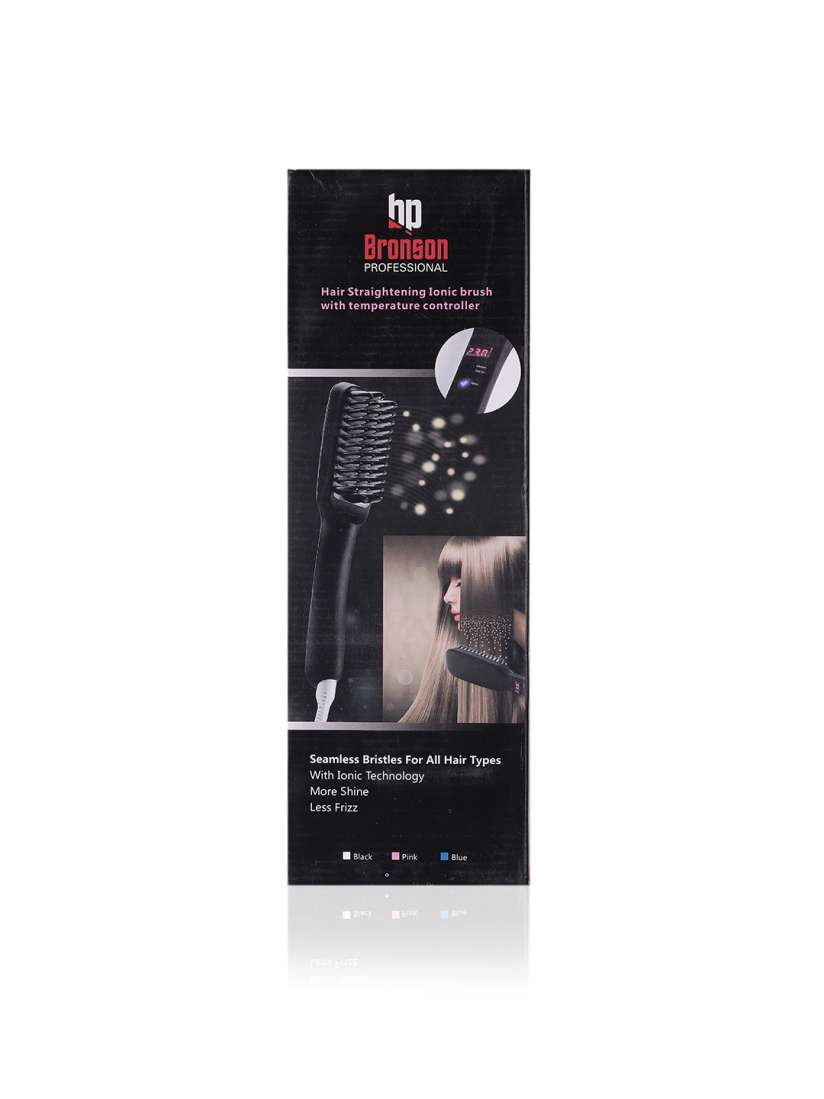 Bronson professional hair straightening ionic brush with temperature controller clearance