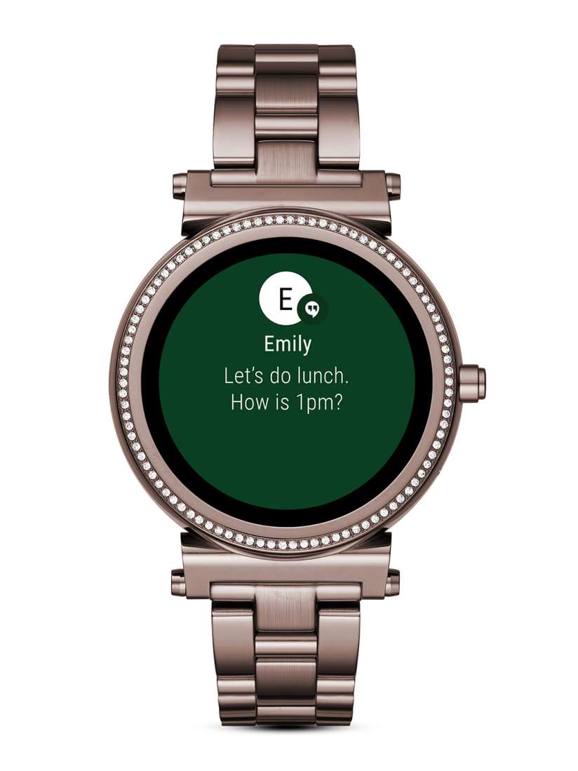 Buy Michael Kors Bronze Toned Sofie Smart Watch MKT5030 Smart Watches for Women 9360331 Myntra