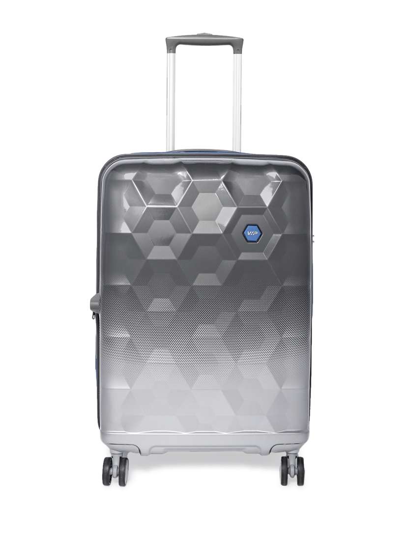 Buy VIP Unisex Silver FAIRWAY STROLLY 68 EXP360 Textured Medium Trolley Bag Trolley Bag for Unisex 9360649 Myntra