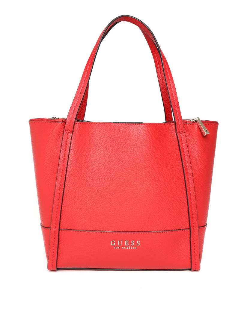 Buy GUESS Red Solid Shoulder Bag with Pouch Handbags for Women 9368745 Myntra