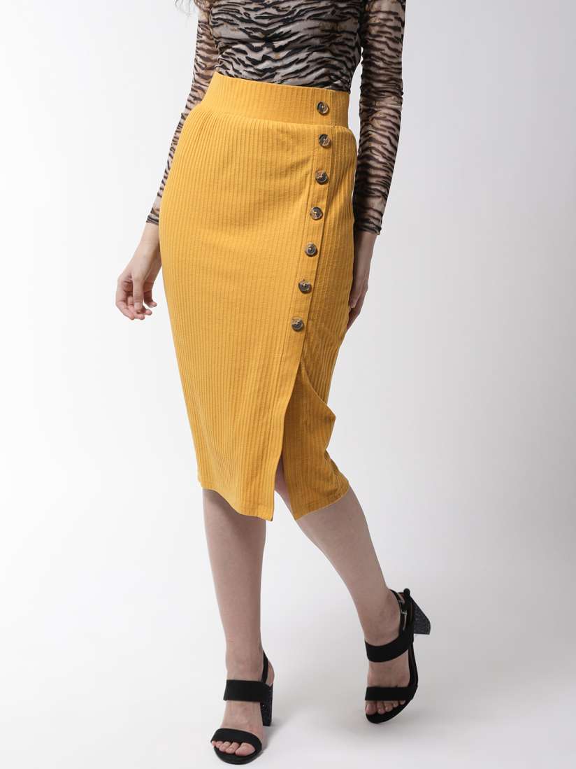 Yellow skirt marks and spencer top