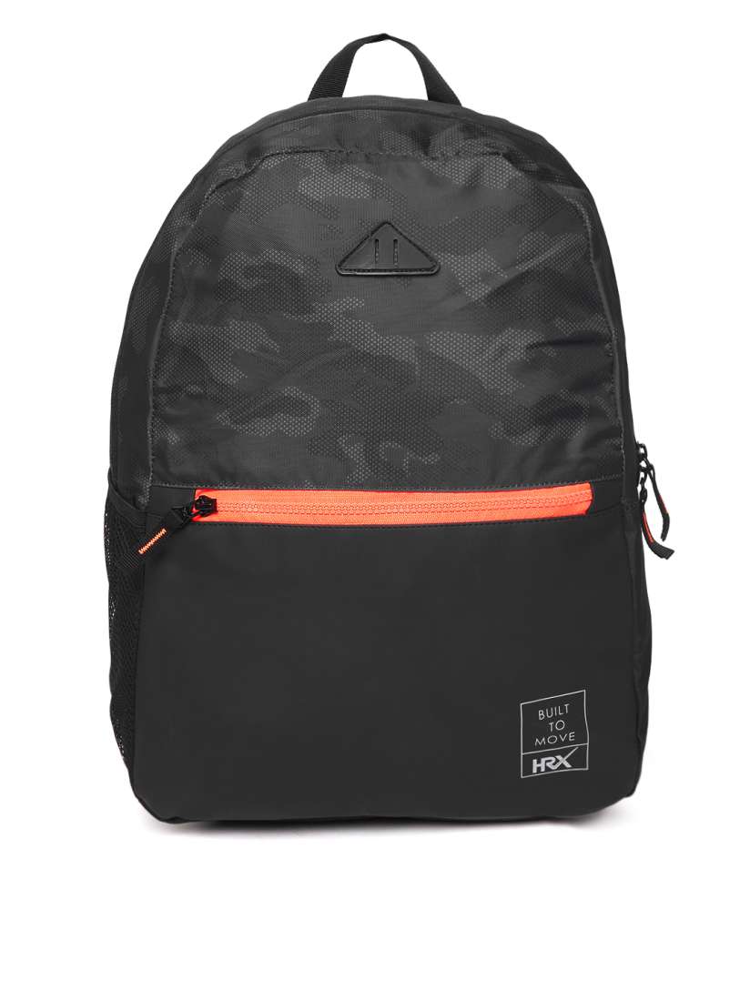 Buy HRX by Hrithik Roshan Unisex Black Camo Print Lifestyle Backpack Backpacks for Unisex 9377223 Myntra