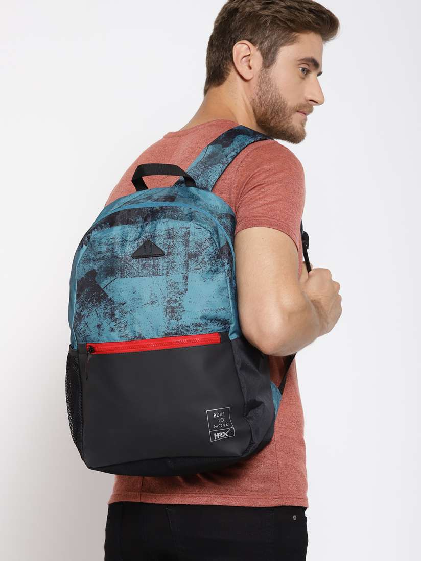 Buy HRX by Hrithik Roshan Unisex Blue Black Graphic Print Backpack Backpacks for Unisex 9377255 Myntra