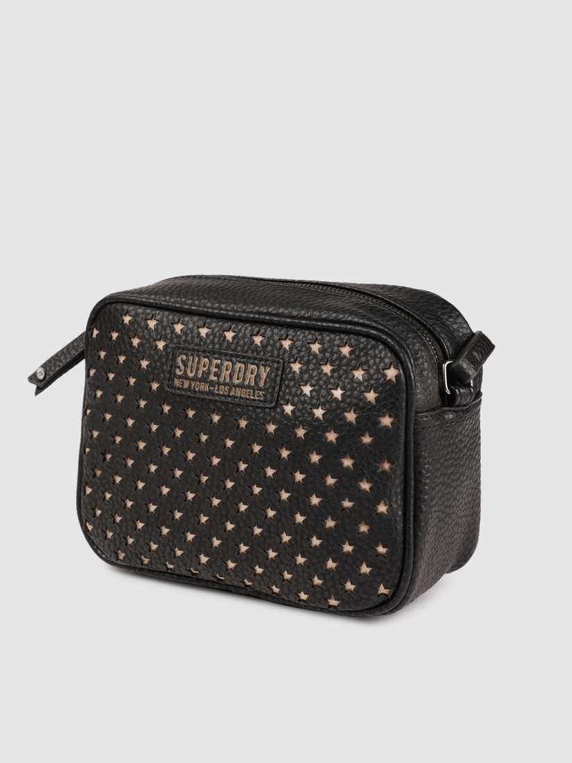 Buy Superdry Black Cut Work Detailed Sling Bag Handbags for Women 9396887 Myntra