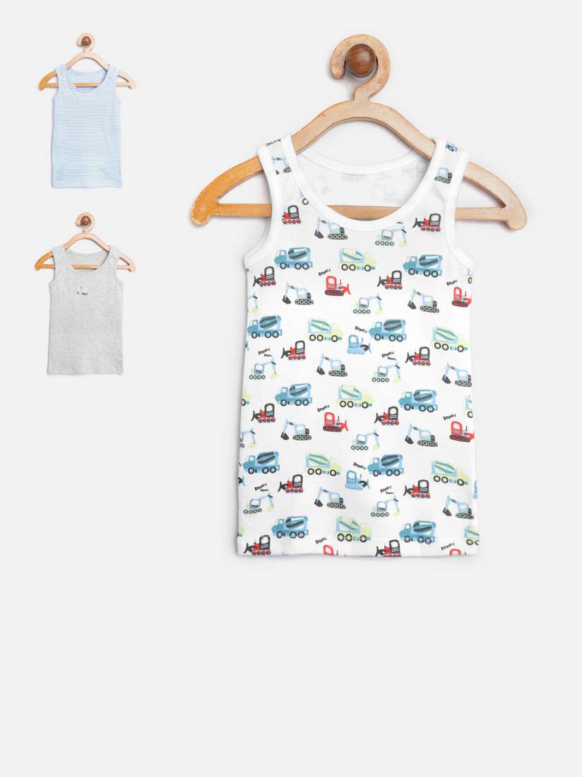 Buy Marks Spencer Boys Pack of 3 Innerwear Vests Innerwear Vests for Boys 9397093 Myntra