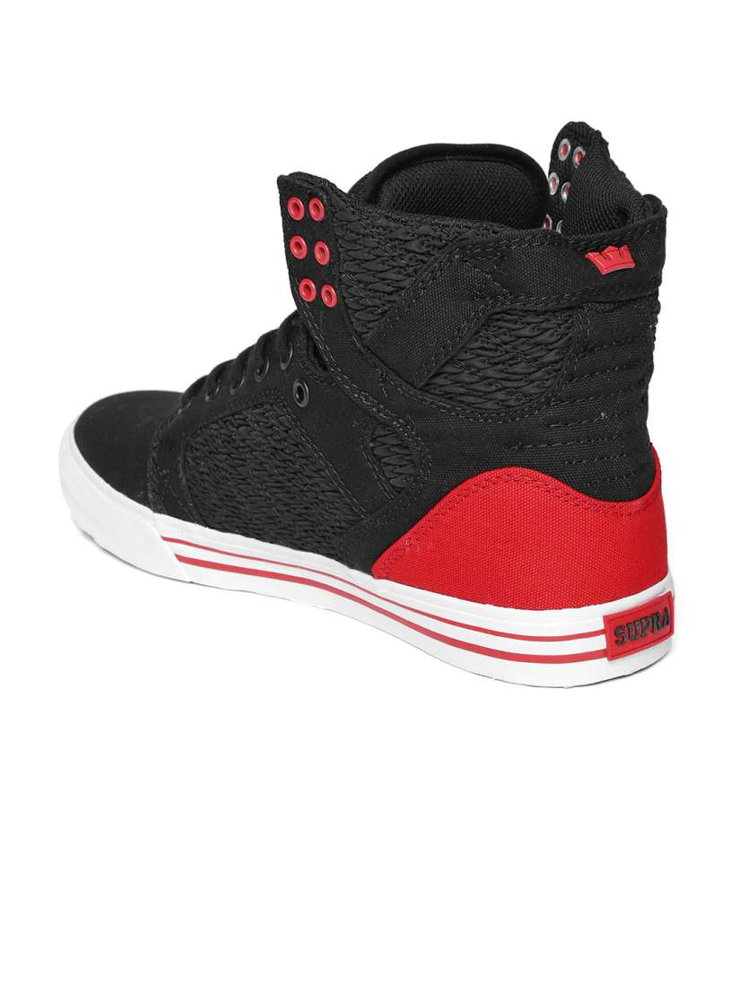Black and red supra high tops new arrivals