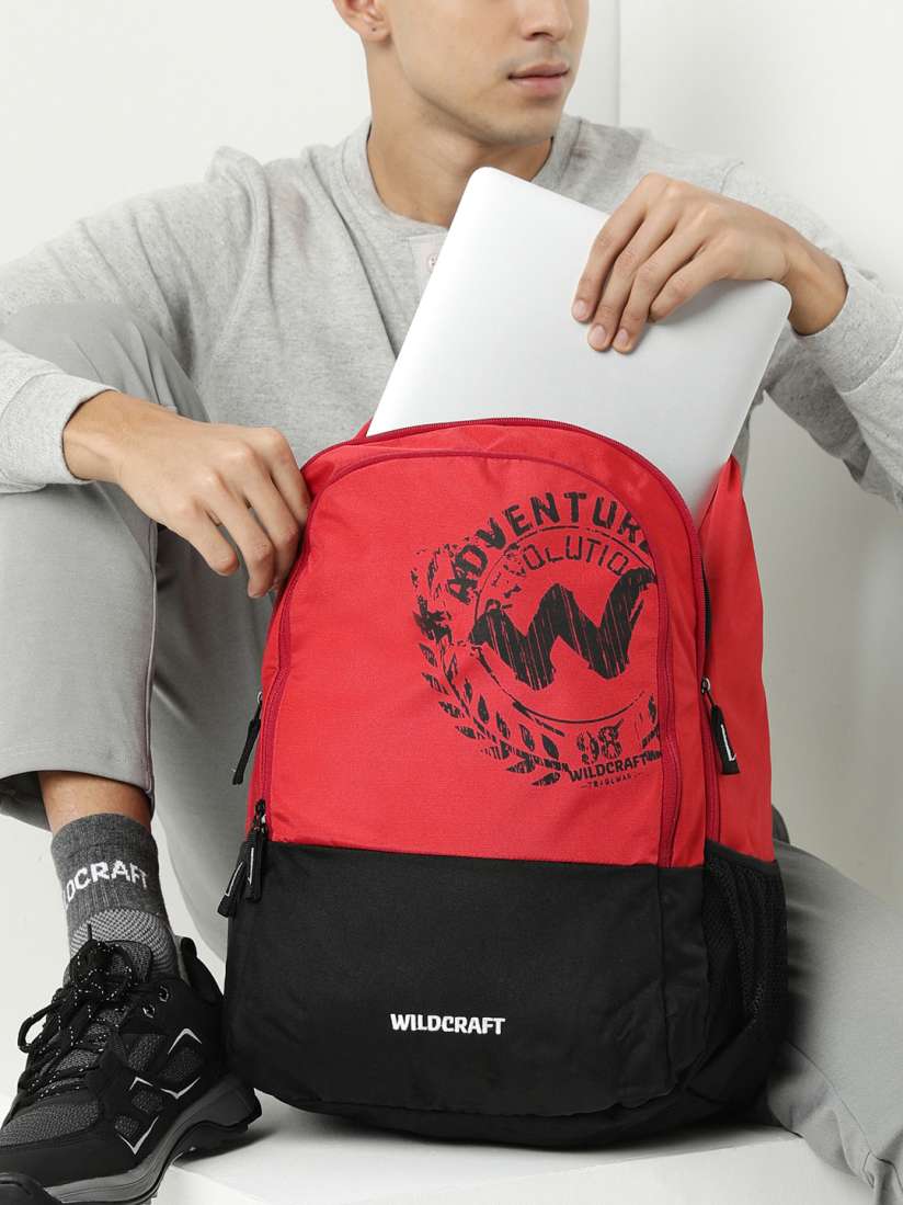 Wildcraft bags red and black discount