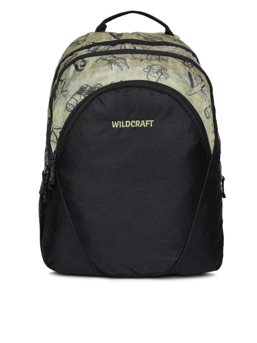 Buy Wildcraft Unisex Black Beige Graphic Backpack Backpacks for Unisex 9402119 Myntra