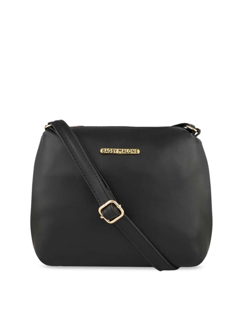 Buy Bagsy Malone Black Solid Sling Bag Handbags for Women 9407159 Myntra