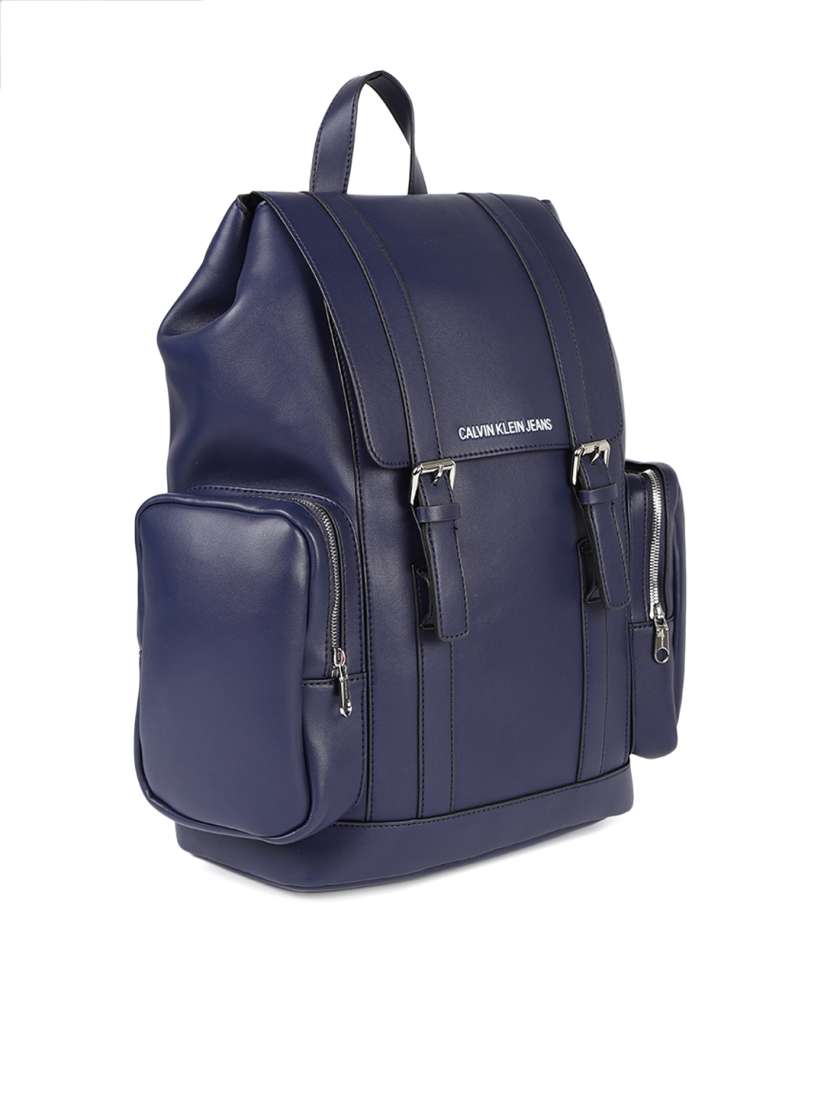 Buy Calvin Klein Men Navy Blue Solid Backpack Backpacks for Men 9407463 Myntra