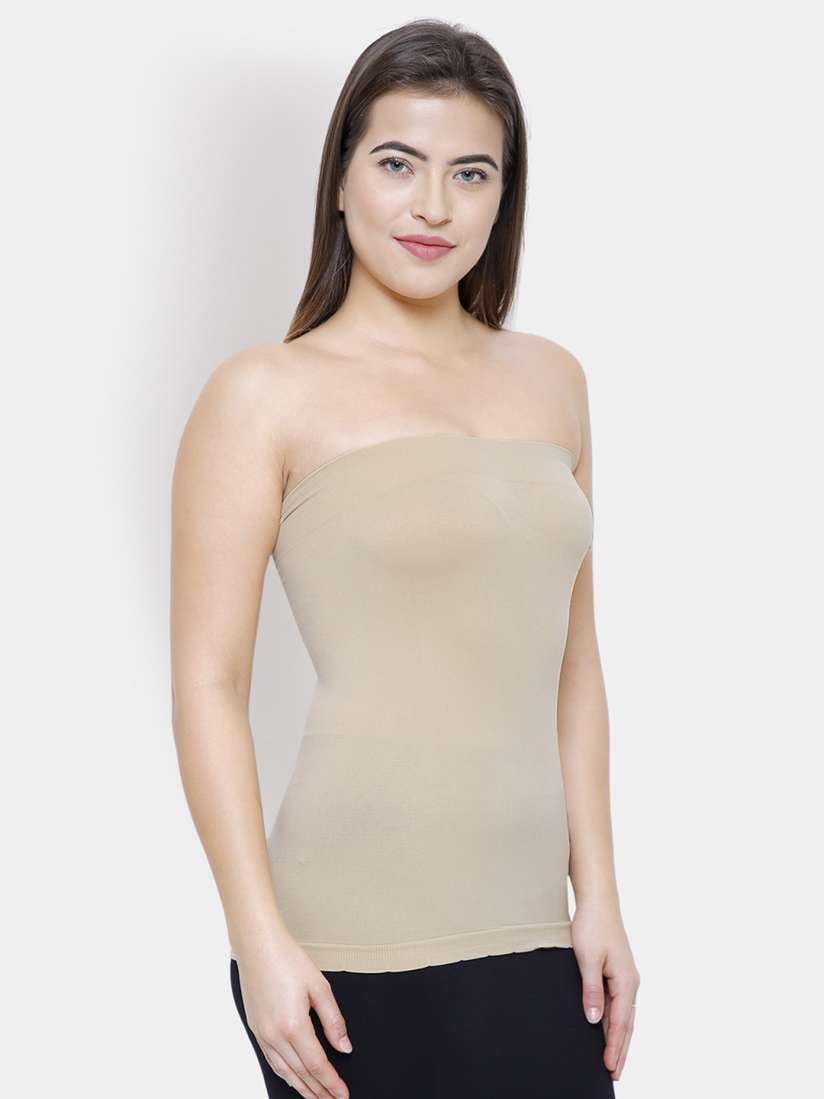 Buy FashionRack Women Beige Solid Strapless Camisole 8214 Camisoles for Women 9408851 Myntra