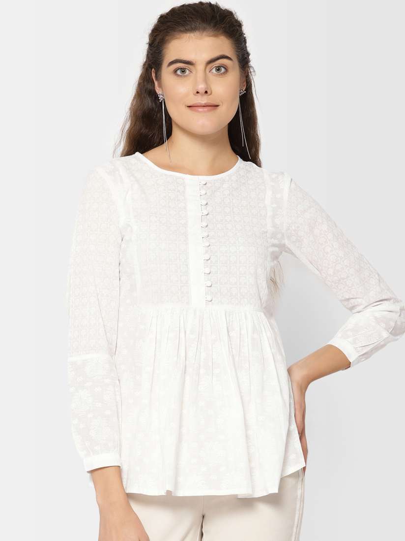 Fabindia white kurtis hotsell