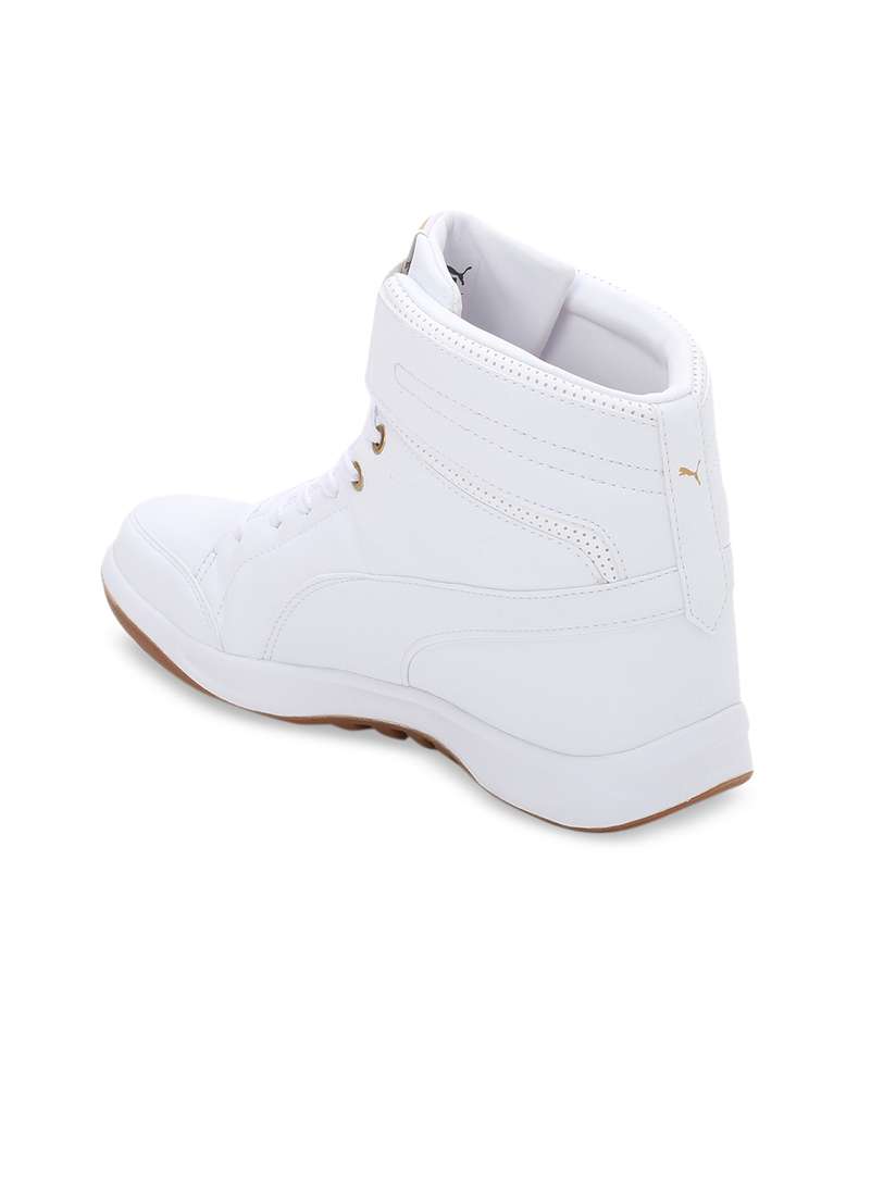 Lace Ups Puma One8 Prime Mid Sneakers White Puma Unisex White