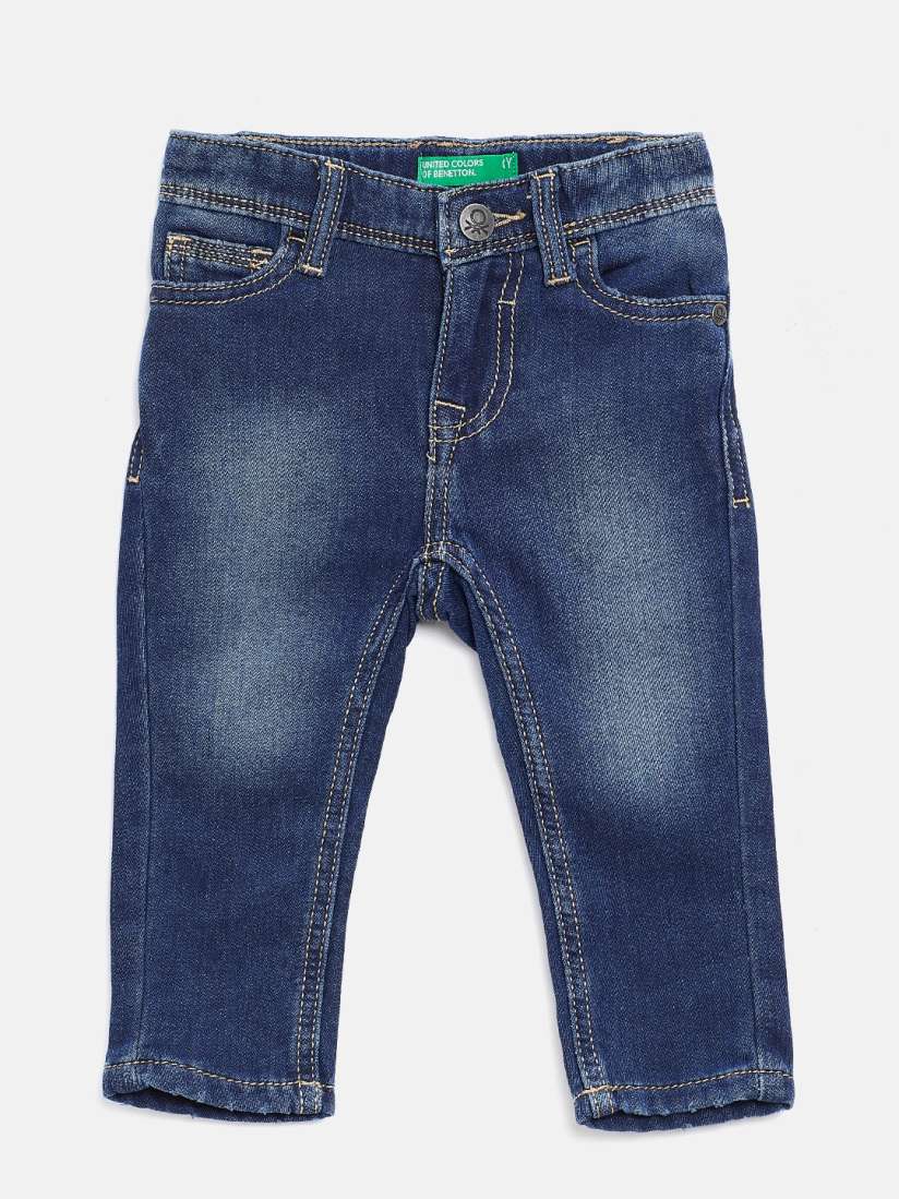 Buy United Colors of Benetton Boys Navy Slim Fit Mid Rise Clean Look Stretchable Jeans Jeans for Boys 9430429 Myntra