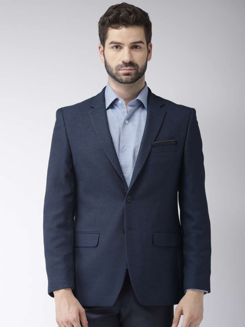 Raymond blazer navy blue on sale