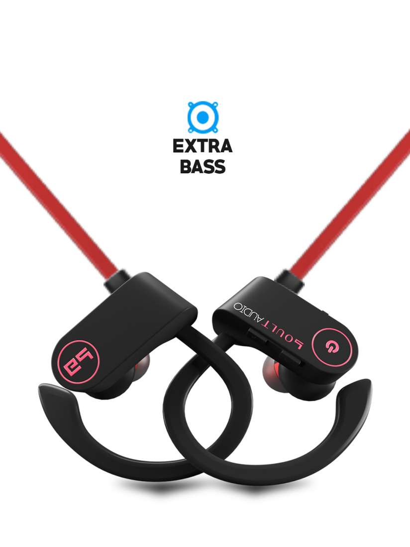 Buy Boult Audio Red ProBass Muse Wireless Earphones with mic Headphones for Unisex 9437543 Myntra
