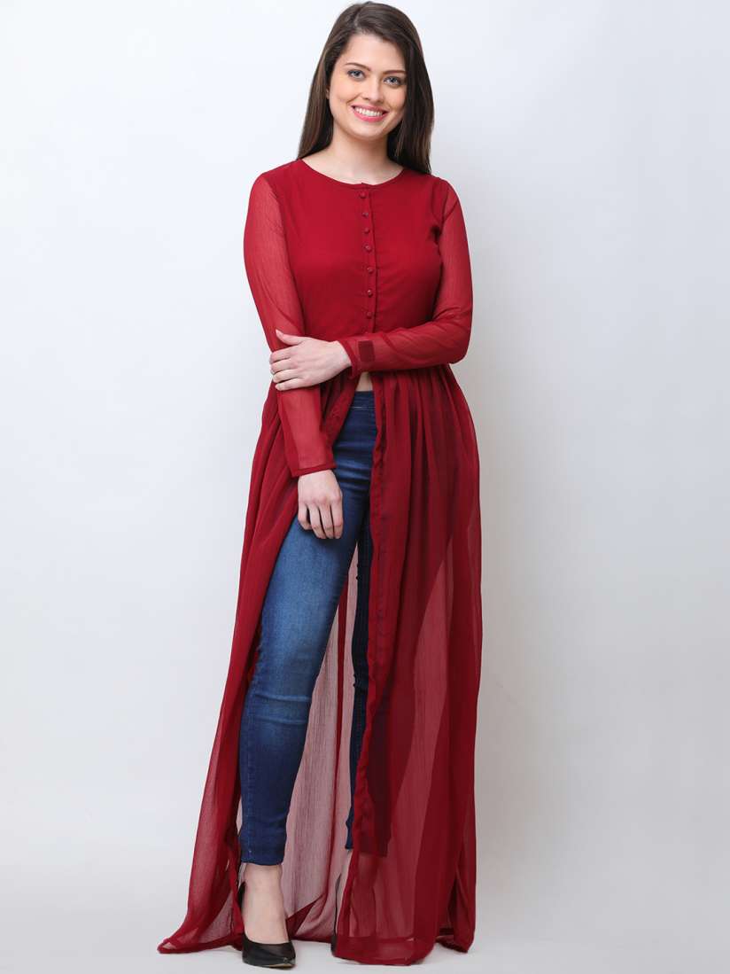 Maxi top myntra clearance