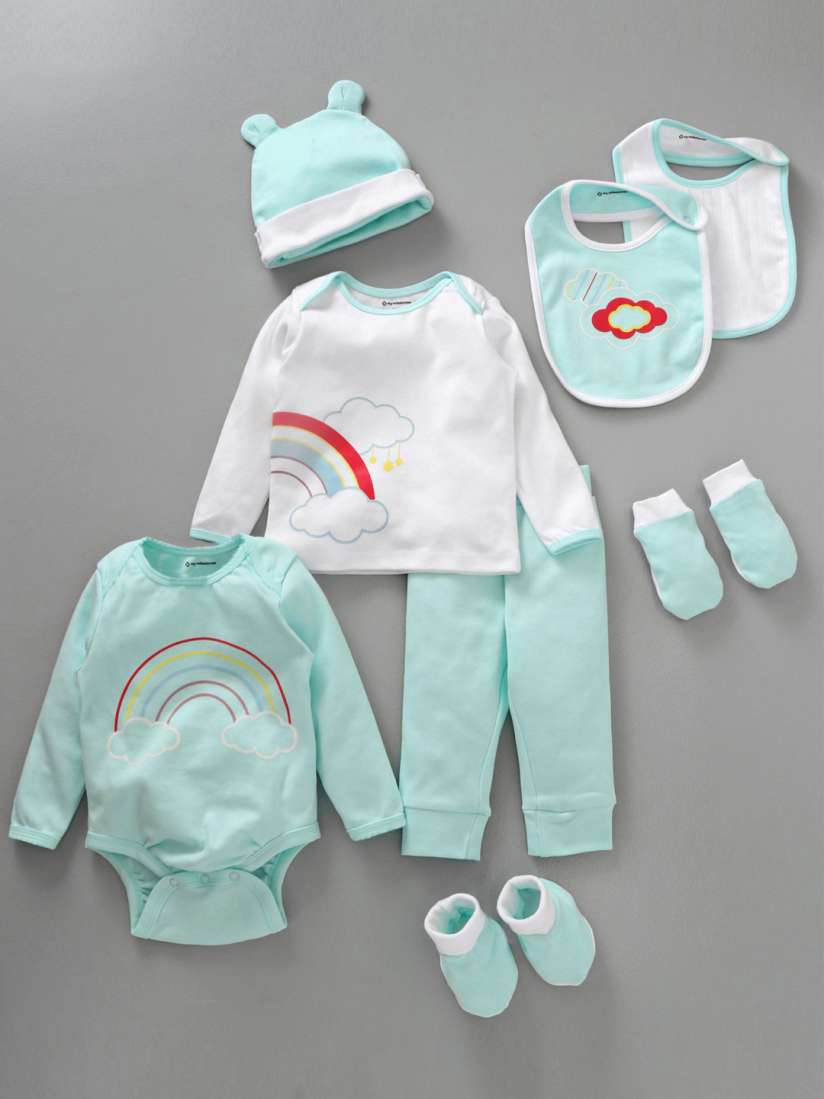 Buy My Milestones Infant Set of 8 Clothing Gift Set Clothing Set for Unisex Kids 9445025 Myntra