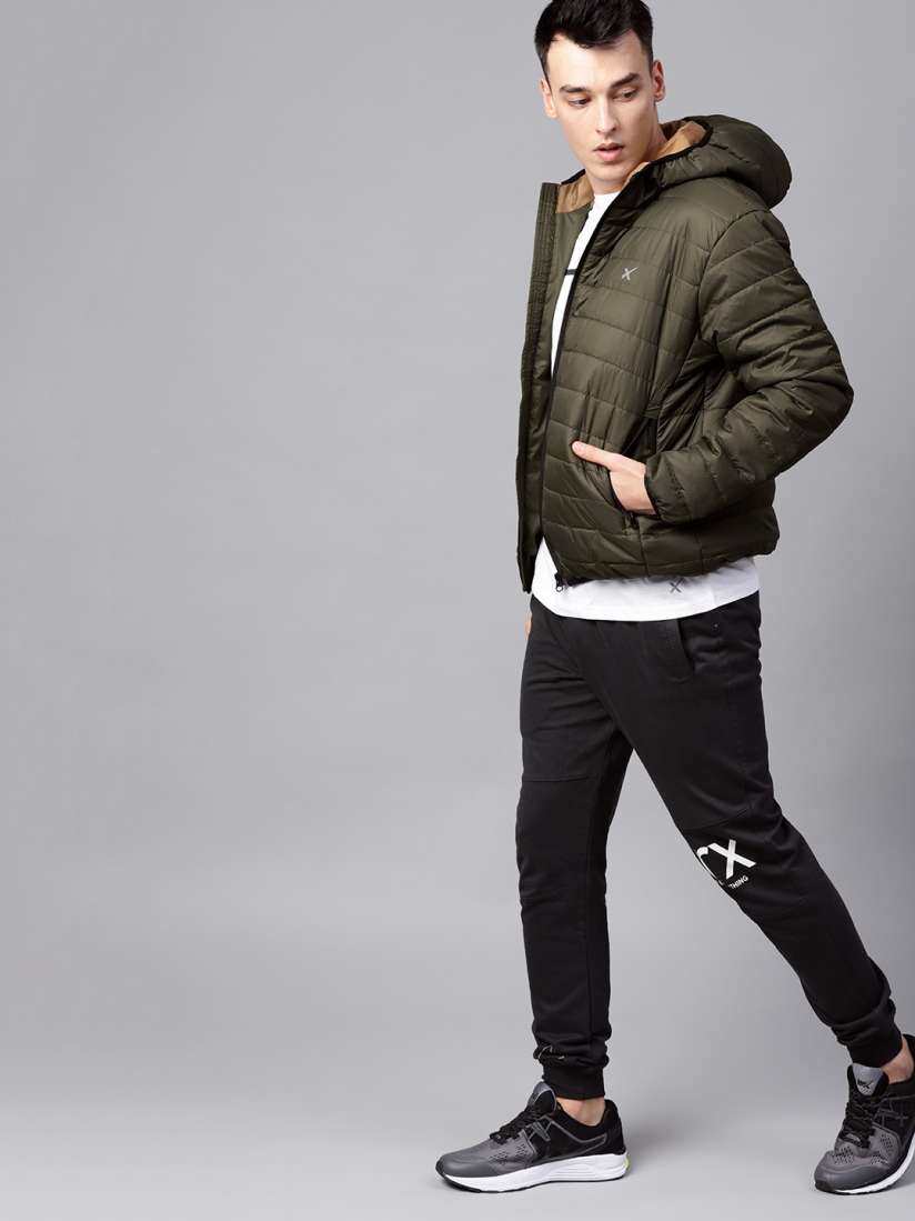 Hrx olive green jacket shop