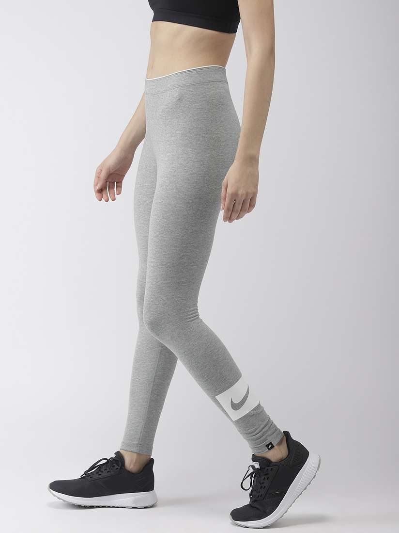 Buy Nike Women Grey Solid NSW CLUB Tights - Tights for Women 9450153 |  Myntra