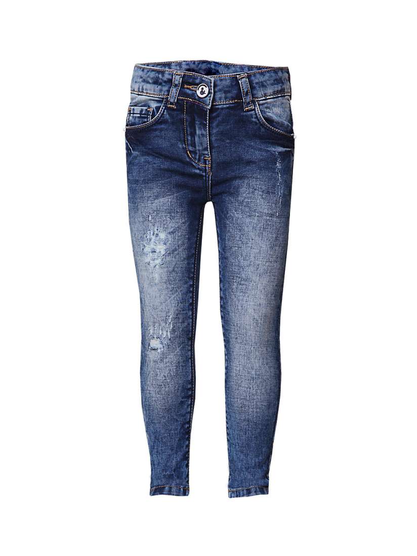 Buy TALES STORIES Girls Blue Slim Fit Mid Rise Low Distress Jeans Jeans for Girls 9452491 Myntra