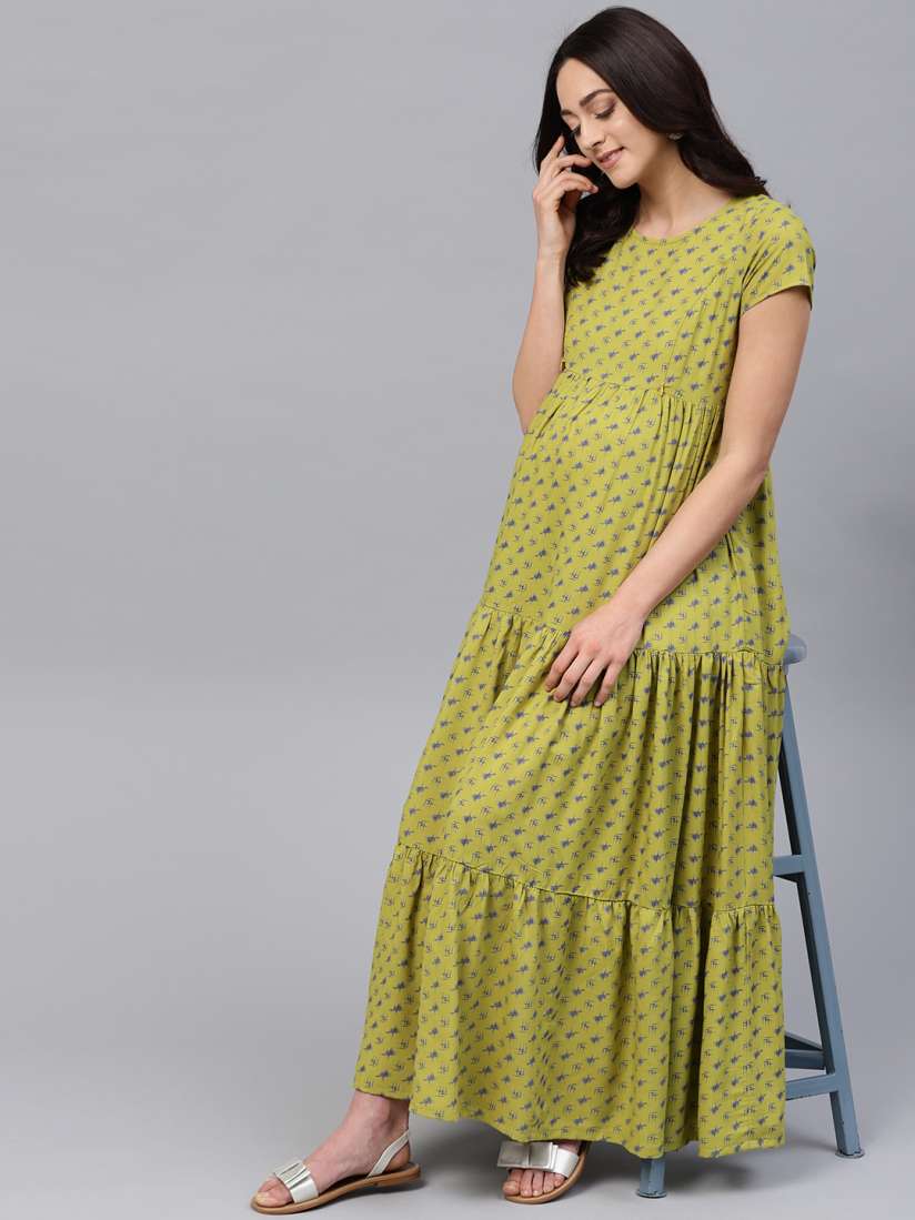 Aks women's maxi green dress new arrivals