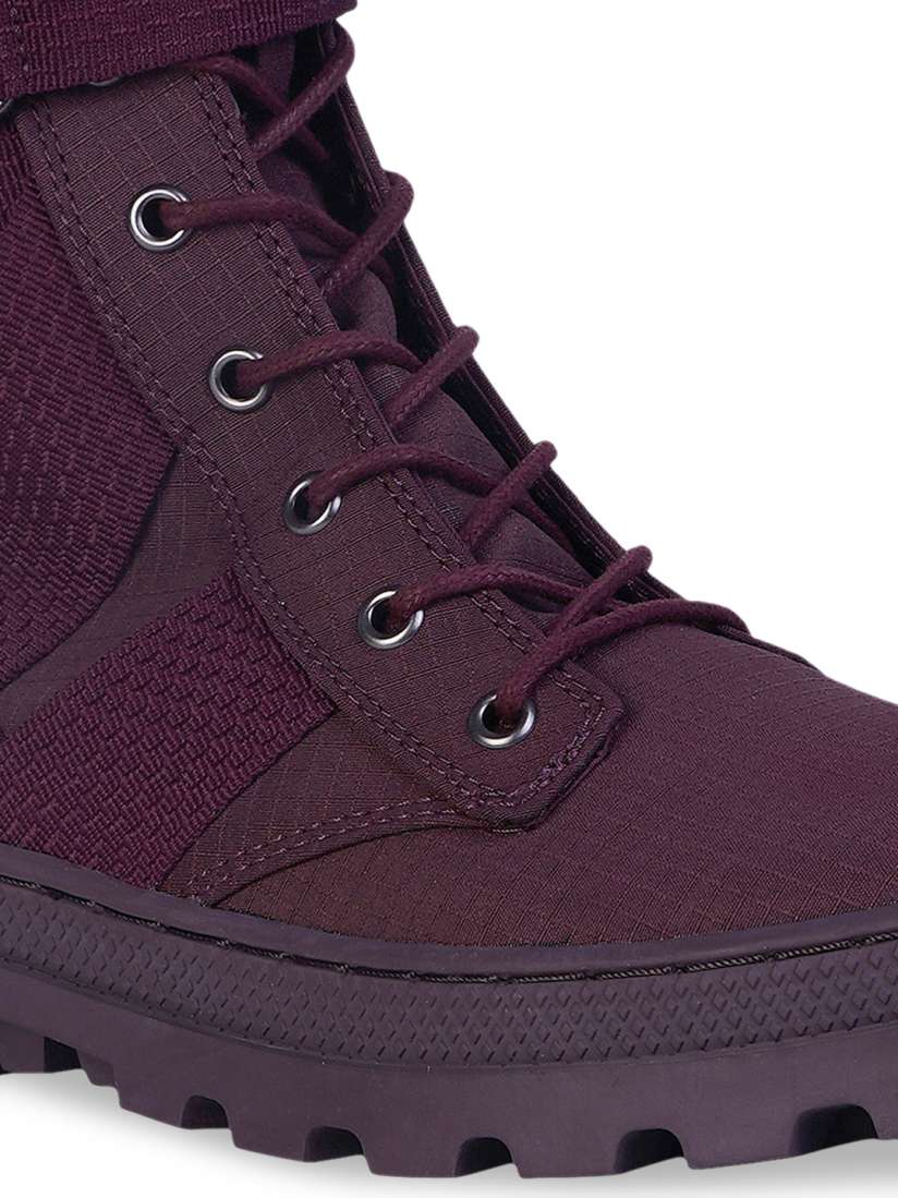 Purple palladium boots top