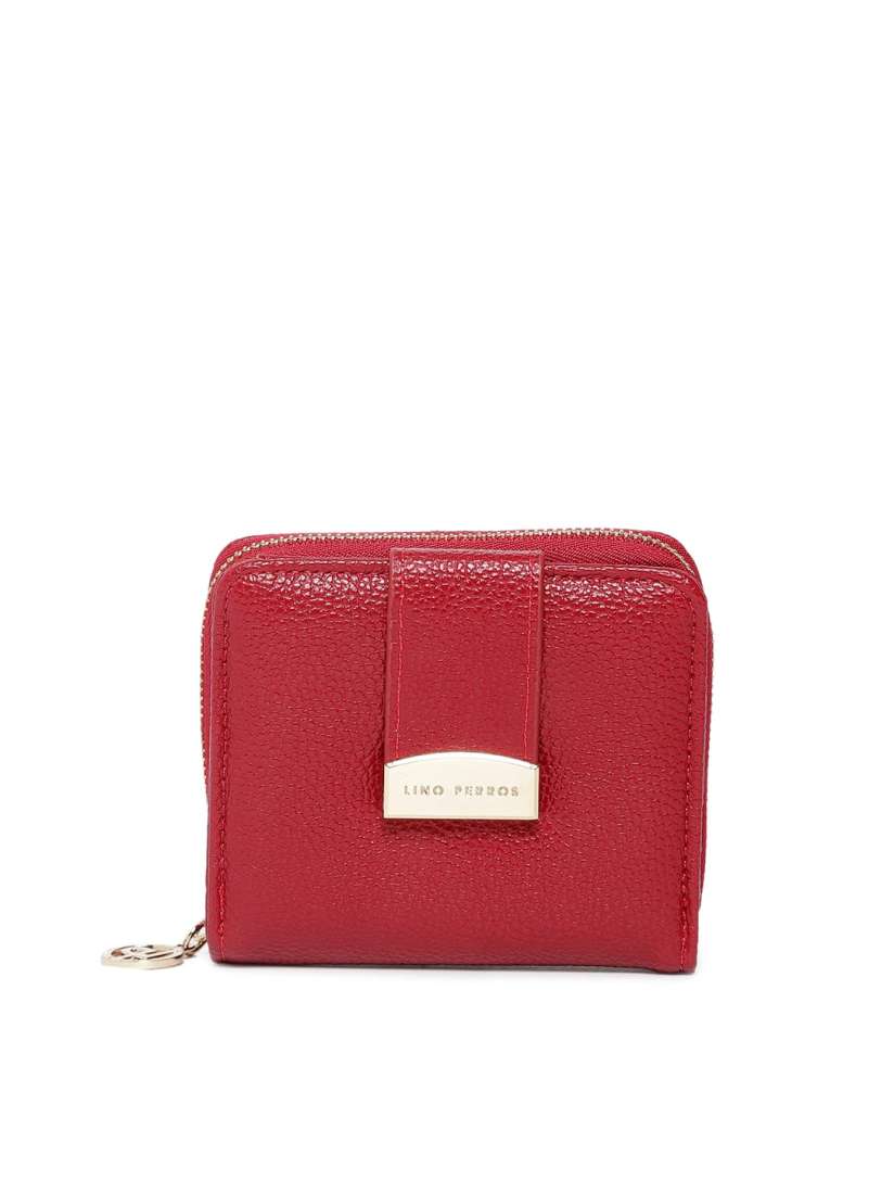 Buy Lino Perros Women Red Textured Two Fold Wallet Wallets for Women 9483477 Myntra